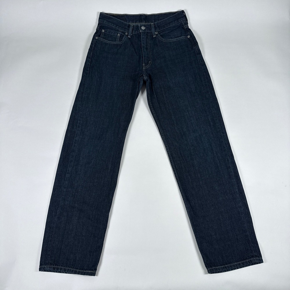 Levi 550 Jeans Mens 32x34 Dark Wash Relaxed Fit Denim Classic Red Tab